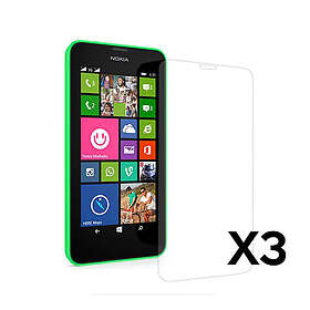 Lux-Case Displayskydd Til Nokia Lumia 630 / 635 3 Stycken Genomskinlig
