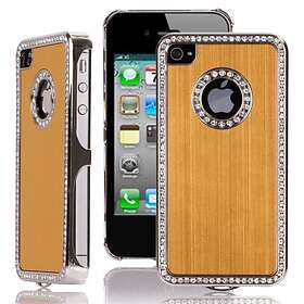 Lux-Case Jewel Silver Edge (Kulta) iPhone 4/4S Skal Guld