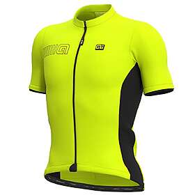 Alé Cycling Herr enfärgad block kortärmad tröja, Fluo gul, XS