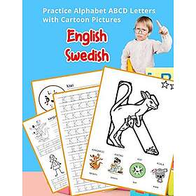 English Swedish Practice Alphabet ABCD letters with Cartoon Pictures: Öva Svenska alfabetet bokstäver med Cartoon Pictures: 5