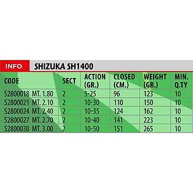 Shizuka Sh1400 Spinnspö 2.10 m / 10-30g