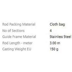 Shimano Vengeance Ax H Tele Bottom Shipping Rod Silver 1,80 m / 150g