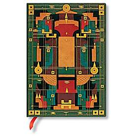 Lion's Den Hardcover Journals MIDI 144 Pg Lined Sybil Pye Bindings: Hardcover, 120 gsm, ribbon marker, memento pouch, elastic closure