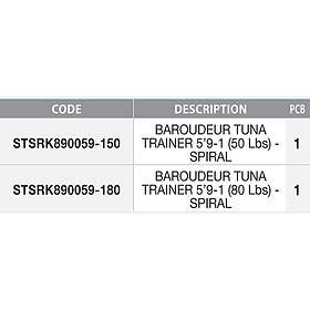 Sunset Baroudeur Tuna Trainer Spinning Rod Svart 1,80 m / 50 Lbs