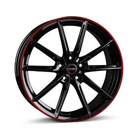 Borbet LX18 black glossy rim red 8,0x18 5/114,30 ET48 B72.6