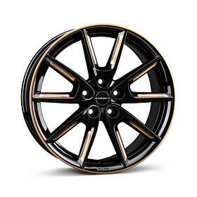 Borbet LX18 black glossy gold spoke rim 8.0x18 5/108.00 ET45 B72.6