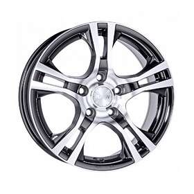 Platin P53 schwarz poliert 6,0x15 4/100,00 ET45 B63.4