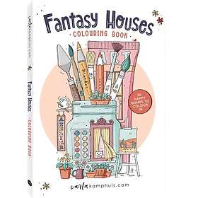 Coloring Book Fairy Houses for Adults: Fantasy with 50 Colouring Pages of Magica