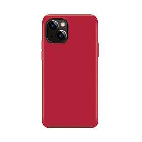 Xqisit iPhone 14 Plus Skal Silicone Case Röd