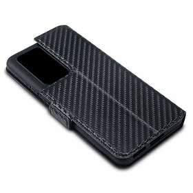Huawei P40 Pro Fodral Low Profile Kolfibertextur Svart