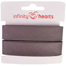Infinity Hearts Snedslå/Kantband Bomull 40/20mm 86 Mörkgrå 5m