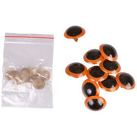 Infinity Hearts Sikkerhedsøjne/Amigurumi øjne Orange 30mm 5 sæt 2.