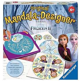 Ravensburger Mandala Designer Frozen 2 29026, Zeichnen lernen mit Anna und Elsa für Kinder ab 6 Jahren, Mandala-Schablonen für farbenfrohe M