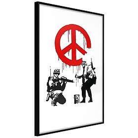 CND Inramad Poster / Tavla Banksy: Soldiers I