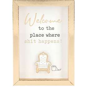 Depesche Nro 45 pieni kehys tekstillä