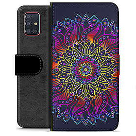 MTP Products Galaxy A51 Premium Plånboksfodral Färgrik Mandala