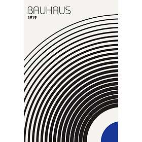 Bauhaus Malerifabrikken Poster 4 Blå 30X40 unisex