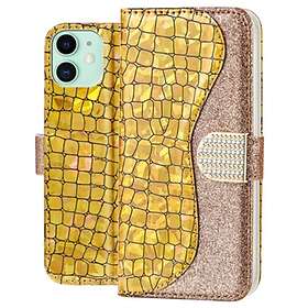 Croco MTP Products Bling iPhone 11 Plånboksfodral Guld