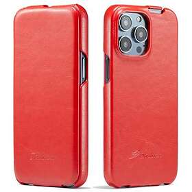 MTP ducts Fashion iPhone 14 Vertikalt Flipfodral Röd