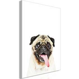 Vertical Canvastavla Pug (1 Part) (60 x 90 cm)