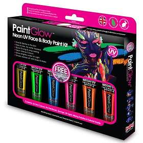 PaintGlow Neon UV ansigts- og kropsmaling sæt