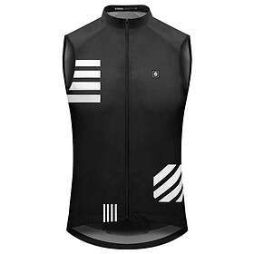 Gilet Coupe-vent SIROKO V1 Crosswind - Noir/Gris - Ultraléger Et Respirant - Pour Cyclisme