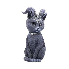 Nemesis Now Stor Pawzuph Horned ockult kattfigur, svart, 26,5 cm
