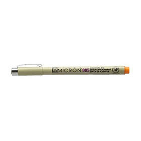 Orange Pigma Micron 005 0.2 mm