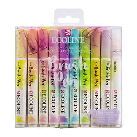 Ecoline Brush Pen Set Pastel 10-pack