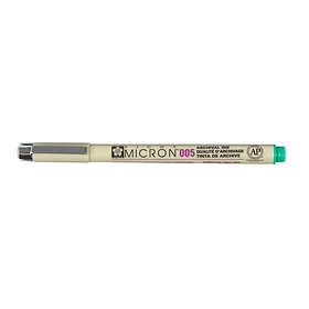 Micron Pigma 005 Pen (Grøn, 0.2mm)
