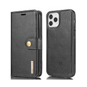 DG-Ming DG.MING iPhone 13 Split Läder Plånboksfodral Svart