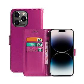 Mobilplånbok 3-kort iPhone 14 Pro Max Rosa