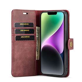Mobilplånbok DG-Ming 2i1 iPhone 14 Röd