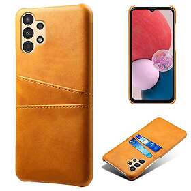 Skalo Samsung A13 4G PU-Läder Korthållare Skal Ljusbrun