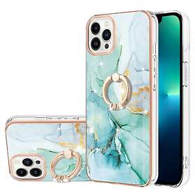 Skalo iPhone 14 Pro Max Marmor TPU Skal Med Ring Motiv 4