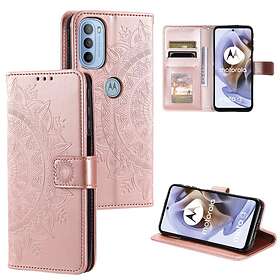 Skalo Moto G31 / G41 Mandala Plånboksfodral Roséguld