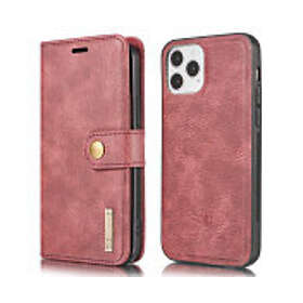 DG-Ming DG.MING iPhone 13 Split Läder Plånboksfodral Röd