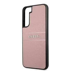 Guess Samsung Galaxy S22 Skal Saffiano Metal Logo Rosa