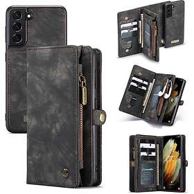 Multiplånbok CaseMe 11-kort Galaxy S22 Sort/Grå