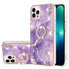 Skalo iPhone 14 Pro Max Marmor TPU Skal Med Ring Motiv 1