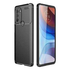 Skalo Moto G31 / G41 / G71 Carbon Fiber TPU-skal Svart