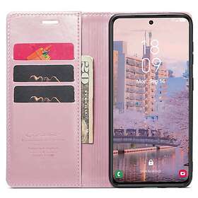 CaseMe mobilplånbok 3-kort Galaxy S23 Plus Ljusrosa