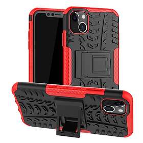 Stöttåligt skal med ställ iPhone 13 Röd