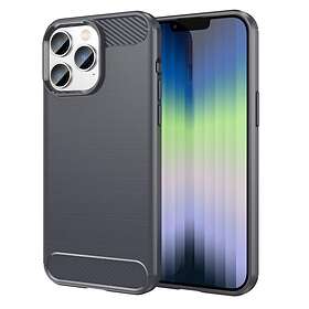 Skalo iPhone 14 Pro Max Armor Carbon Stöttåligt TPU-skal Grå