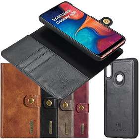 DG-Ming Mobilplånbok 2i1 Samsung Galaxy A30 (SM-A305F) Röd