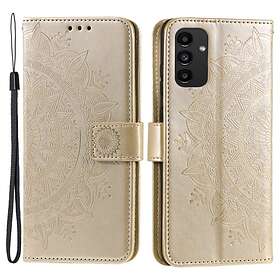 Skalo Samsung A13 4G Mandala Plånboksfodral Guld