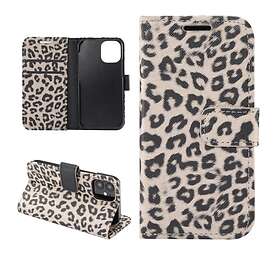 iPhone 12 Mini Plånboksfodral Fodral Leopard Beige