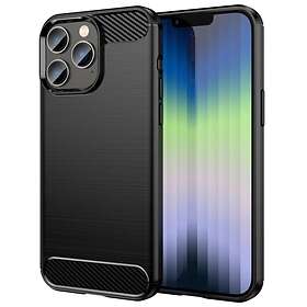 Skalo iPhone 14 Pro Max Armor Carbon Stöttåligt TPU-skal Svart
