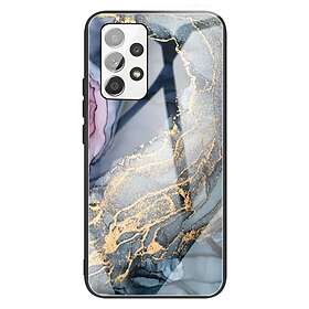 Skalo Samsung A13 4G Marmor Härdat Glas TPU-skal Motiv 4