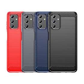 Skalo Samsung A13 4G Armor Carbon Stöttåligt TPU-skal Röd